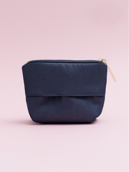 Petit Secret PETIT TROUVER Rose Embroidered Satin Small Cosmetic Bag