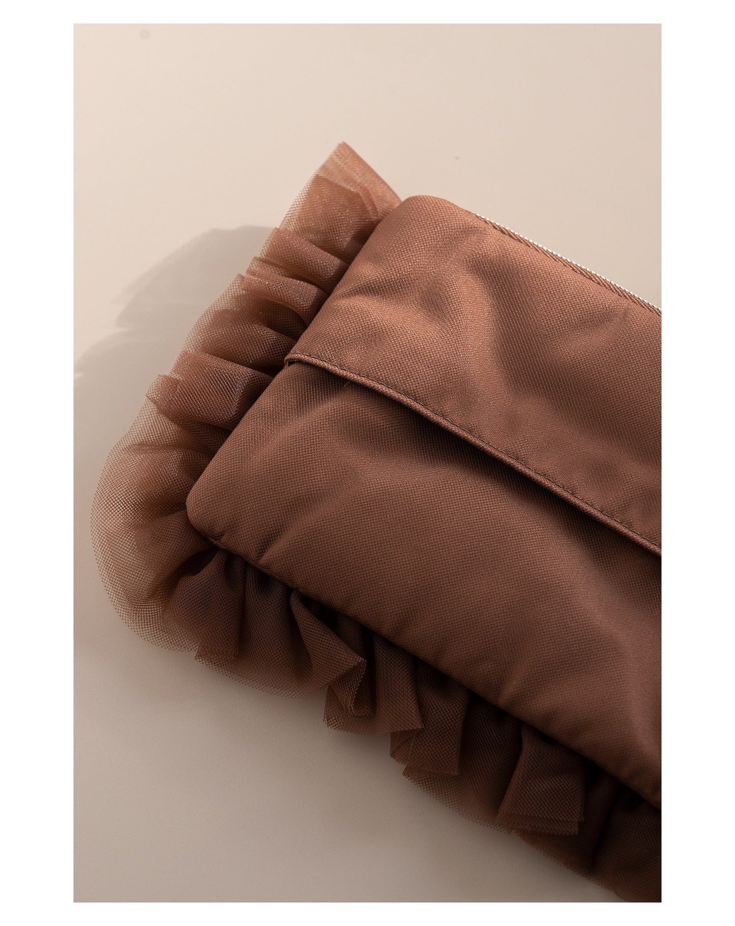 Valentine's Day Heart & Letter Embroidery Sweet Tulle Lace Trim Tissue Pouch Sanitary Pad Storage Bag