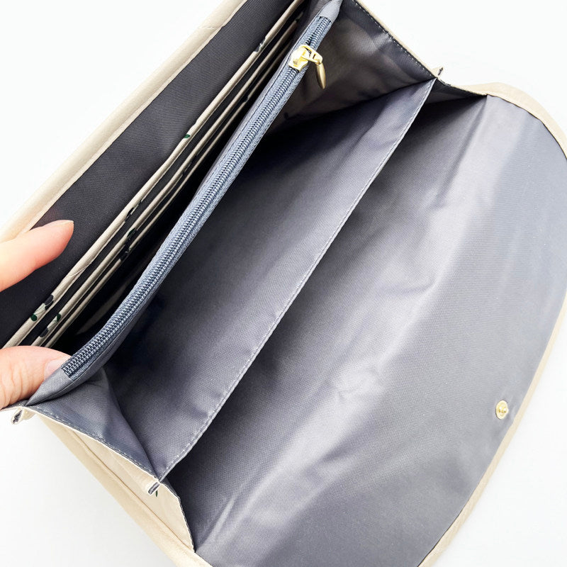 Pregnancy Document Wallet with Cherry Print - Horizontal Card & Record Holder for Expecting Mothers