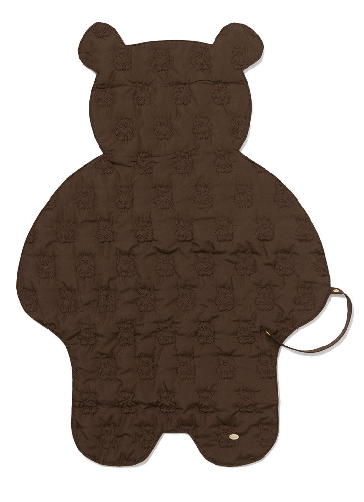 Adorable Teddy Bear Embroidered Baby Changing Pad - Foldable & Portable Travel Underpad for Infants