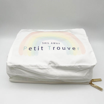 Petit Trouver Rainbow Print Soft Fabric Travel Clothing Storage Organizer Bag