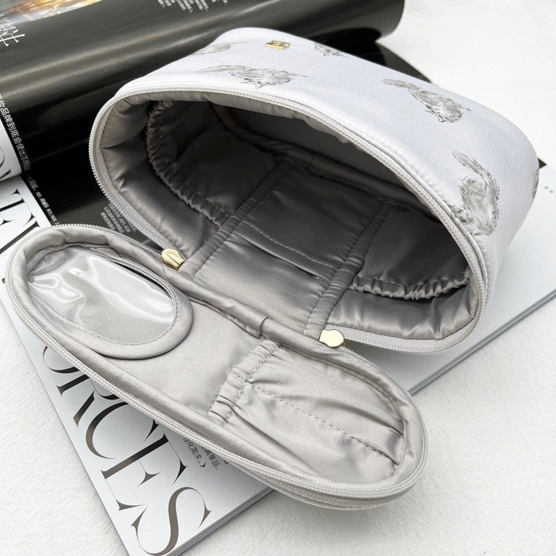 Persian Cat Print Series: Mini Barrel Bag, Makeup Pouch & Tissue Case Set