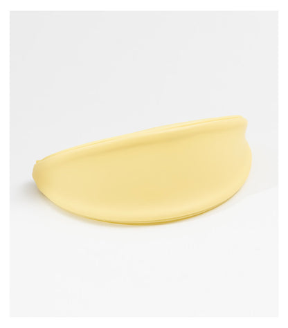 Fresh Minimalist Cartoon Fruit Shaped Semicircular Cosmetic Bag - Cute Watermelon & Pomelo Themed Makeup Pouch