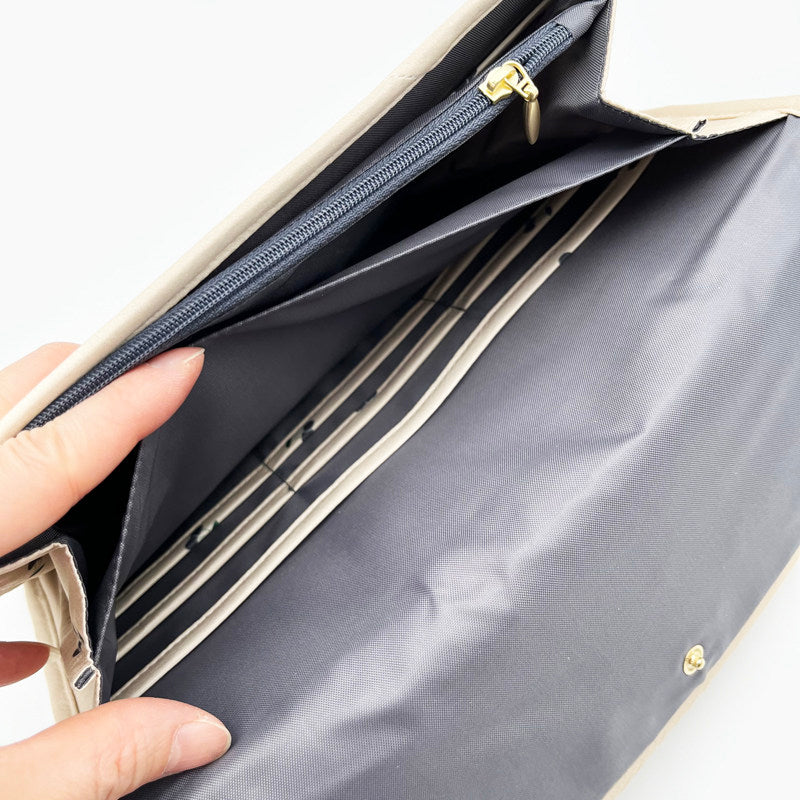 Pregnancy Document Wallet with Cherry Print - Horizontal Card & Record Holder for Expecting Mothers