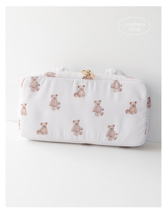Cute Cartoon Bear Lightweight Travel Bag | Nintendo Switch Console Storage Pouch