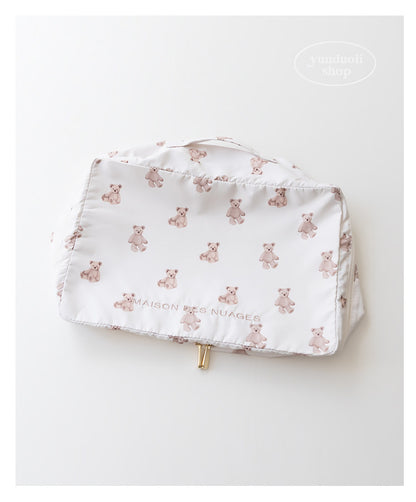 Soft, Cute and Adorable Cartoon Bear-Themed Travel Storage Set: Lightweight Storage Bags for Clothes and Underwear