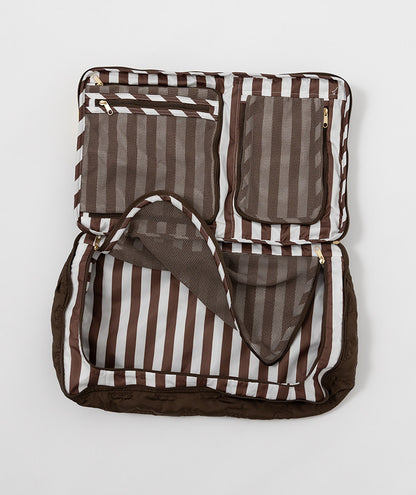 Adorable Teddy Bear Embroidered Travel Organizer - Multi-Purpose Clothing Sorting Bag for Luggage & Home Storage