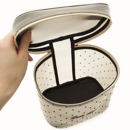 Petit Secret PETIT TROUVER Polka Dot Mesh Vanity Pouch