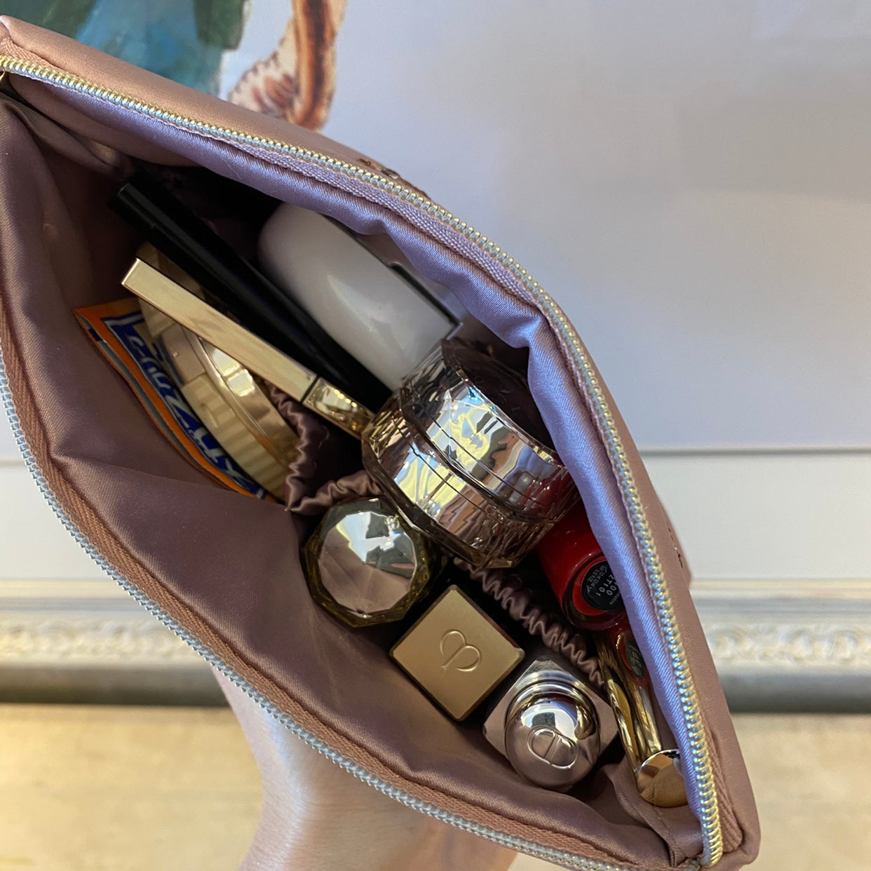 Petit Secret PETIT TROUVER Mini Bear Embroidered Storage Case Makeup Bag