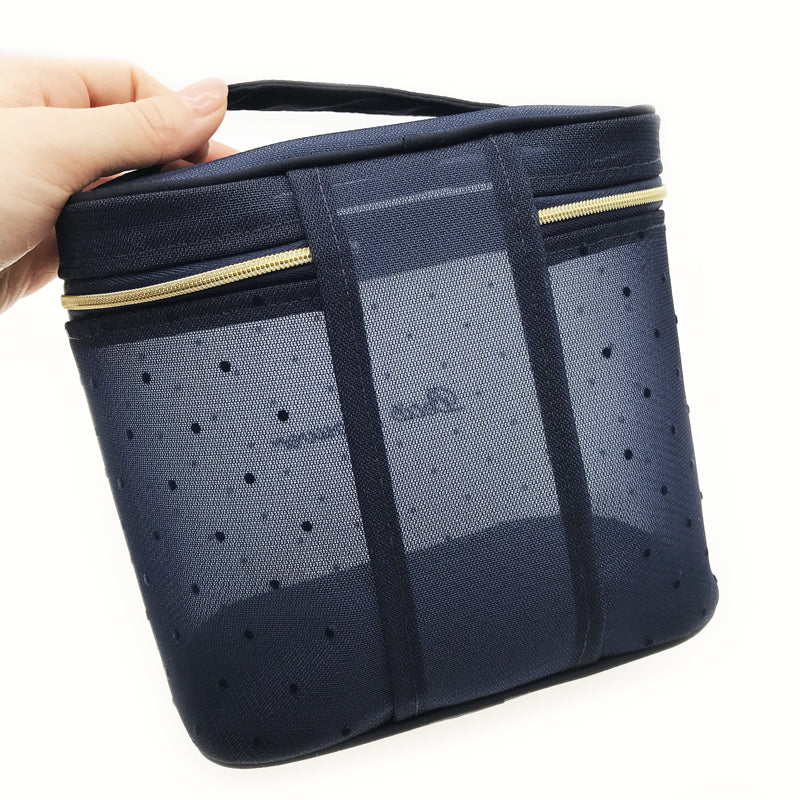 Petit Secret PETIT TROUVER Polka Dot Mesh Vanity Pouch