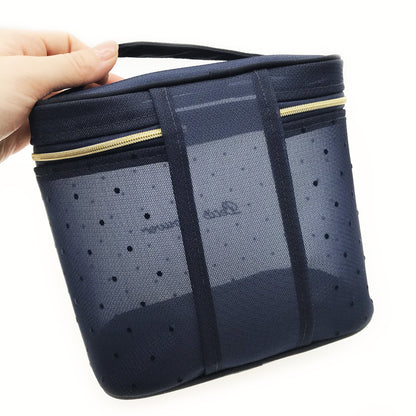 Petit Secret PETIT TROUVER Polka Dot Mesh Vanity Pouch