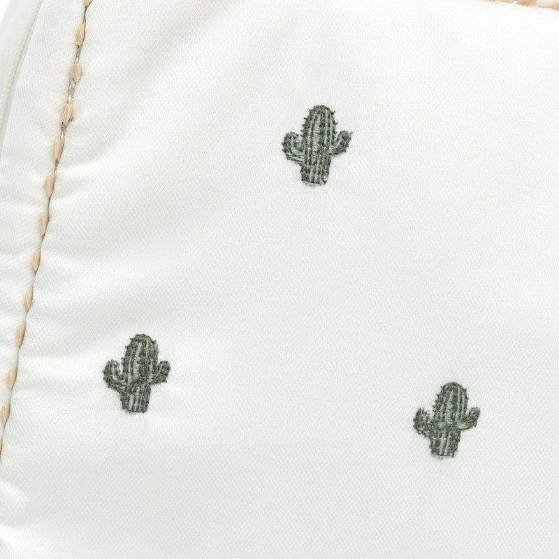 Petit Secret PETIT TROUVER Little Cactus Embroidered Makeup Bag/Travel Organizer Bag