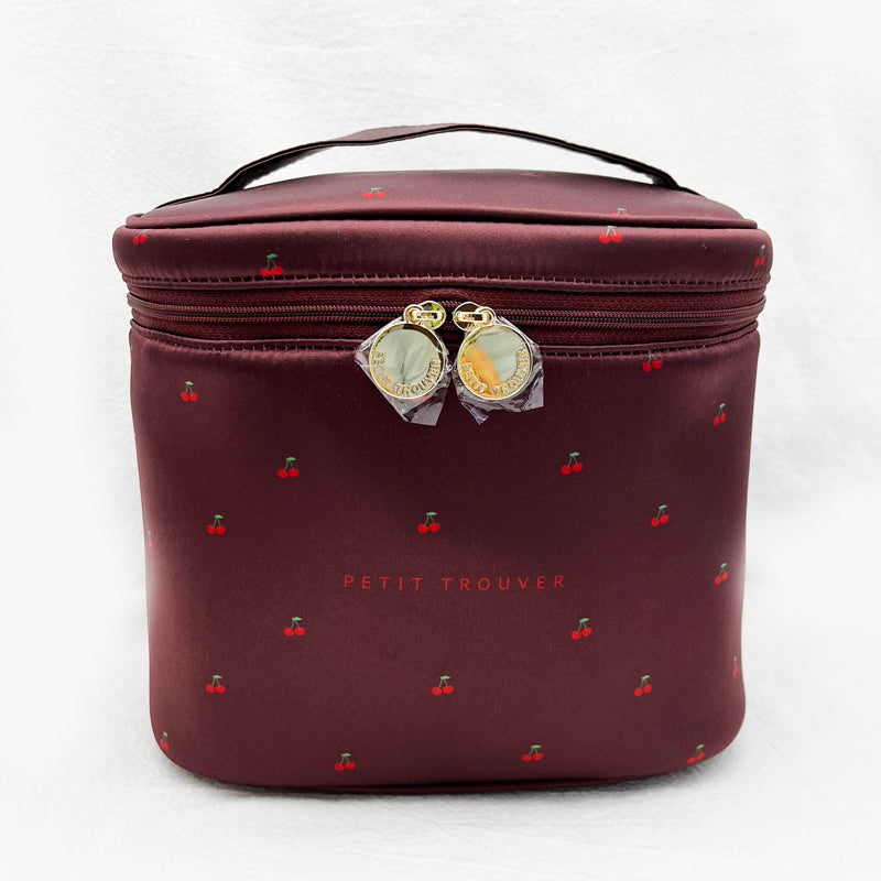 Petit Secret PETIT TROUVER sweet little cherry print portable travel makeup bag