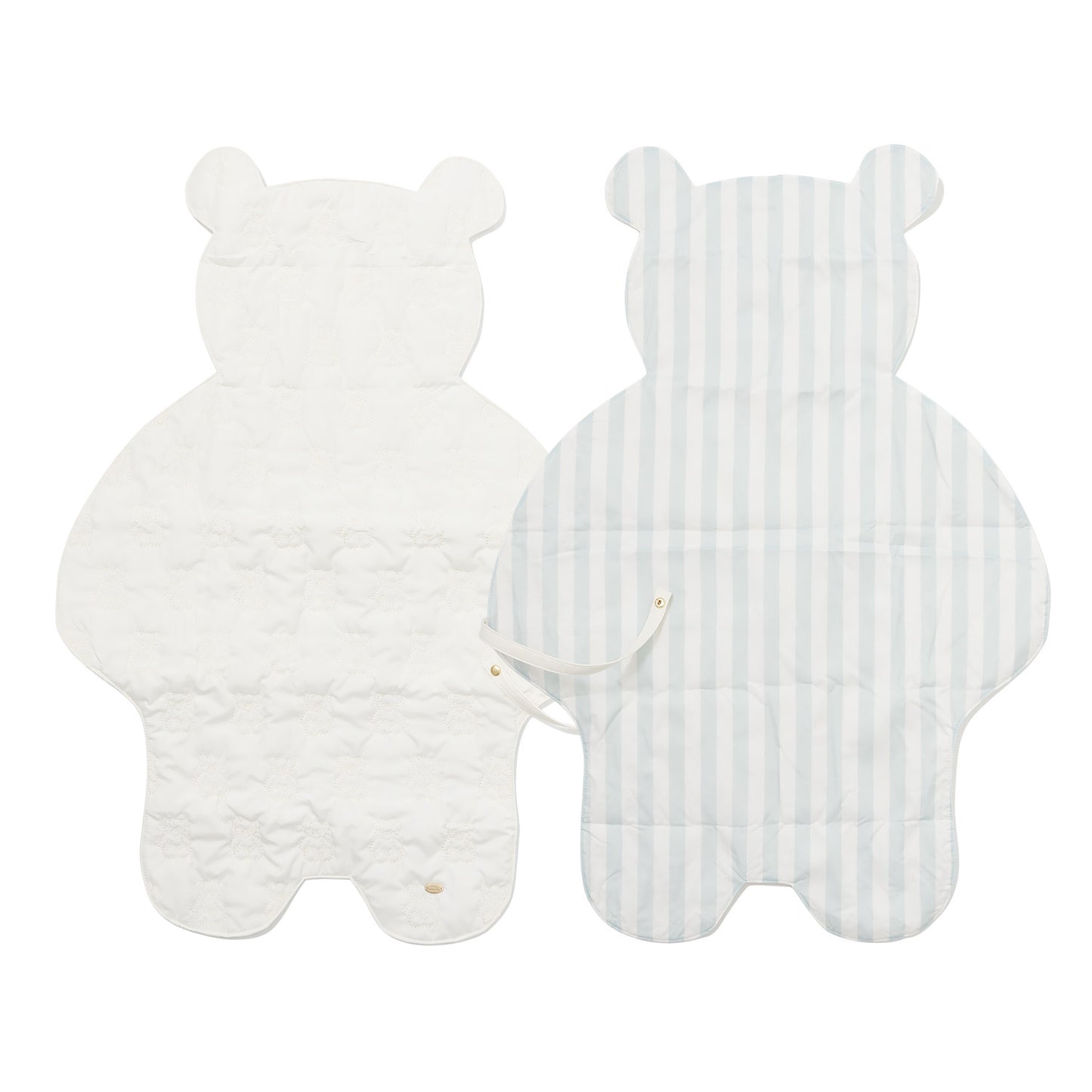 Adorable Teddy Bear Embroidered Baby Changing Pad - Foldable & Portable Travel Underpad for Infants