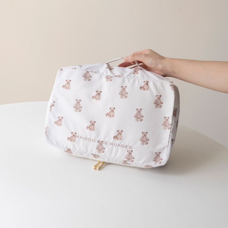 Soft, Cute and Adorable Cartoon Bear-Themed Travel Storage Set: Lightweight Storage Bags for Clothes and Underwear
