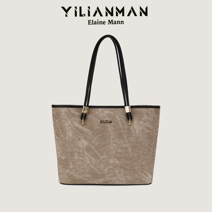 Women's Niche Design Underarm Commute Tote Bag, Large Capacity Daily Handbag, Versatile Shoulder & Top Handle Bag for Work & Commute