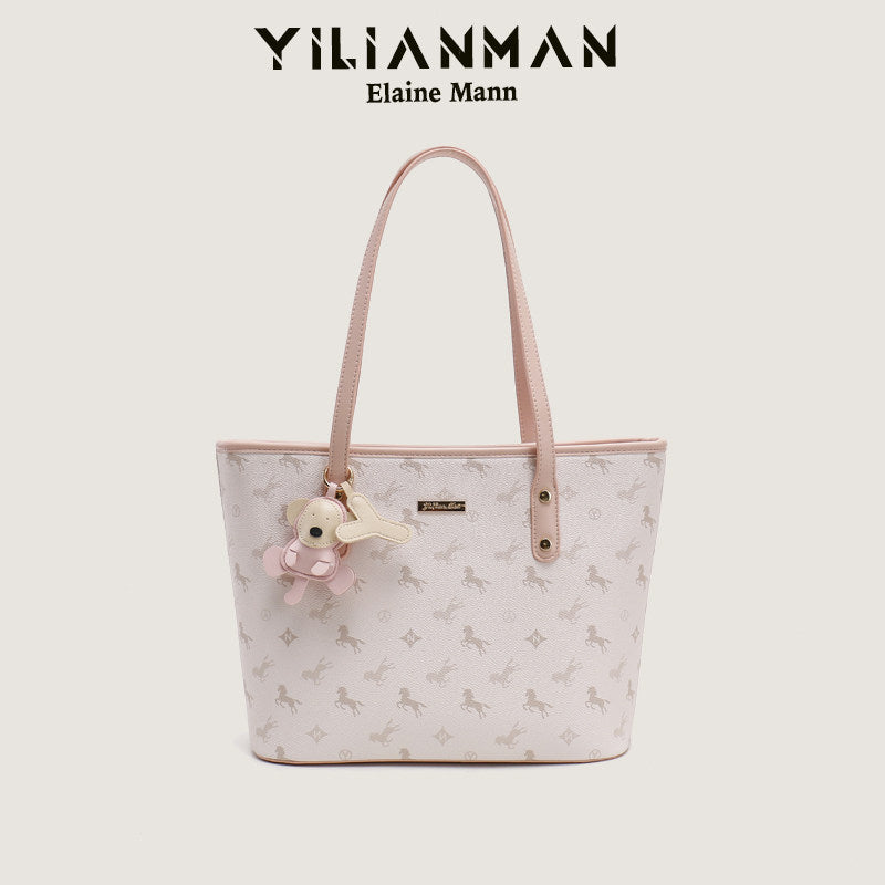 Women's Large Capacity Daily Commute Tote Bag, Spacious Shoulder Handbag for Work & Everyday Use