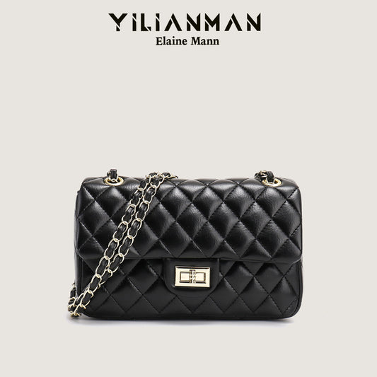 Stylish Niche Vintage Versatile Shoulder & Crossbody Bag for Women, Classic Chic Quilted Pattern Chain Bag, Elegant All-Match Daily Fashion Bag