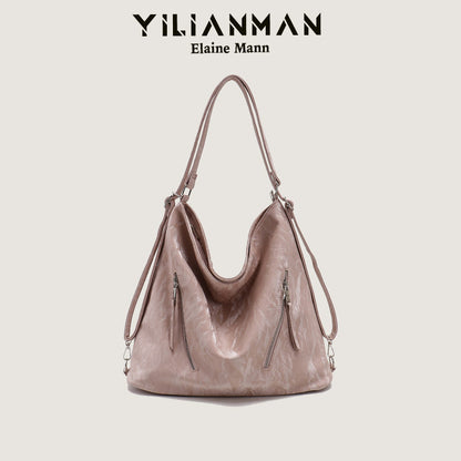 Women's Large-Capacity Daily Commute Multi-Way Backpack, Versatile Convertible Bag for Backpack, Shoulder & Crossbody Use