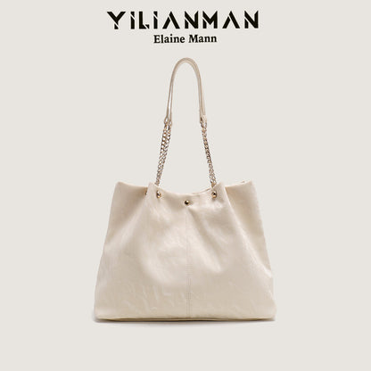 Women's Niche Unique Design Tote Bag, Large Capacity Daily Commute Bag, Versatile Underarm, Top Handle & Single Shoulder Bag