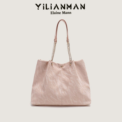 Women's Niche Unique Design Large-Capacity Tote Bag, Spacious Daily Commute Bag, Versatile Top Handle & Single Shoulder Handbag