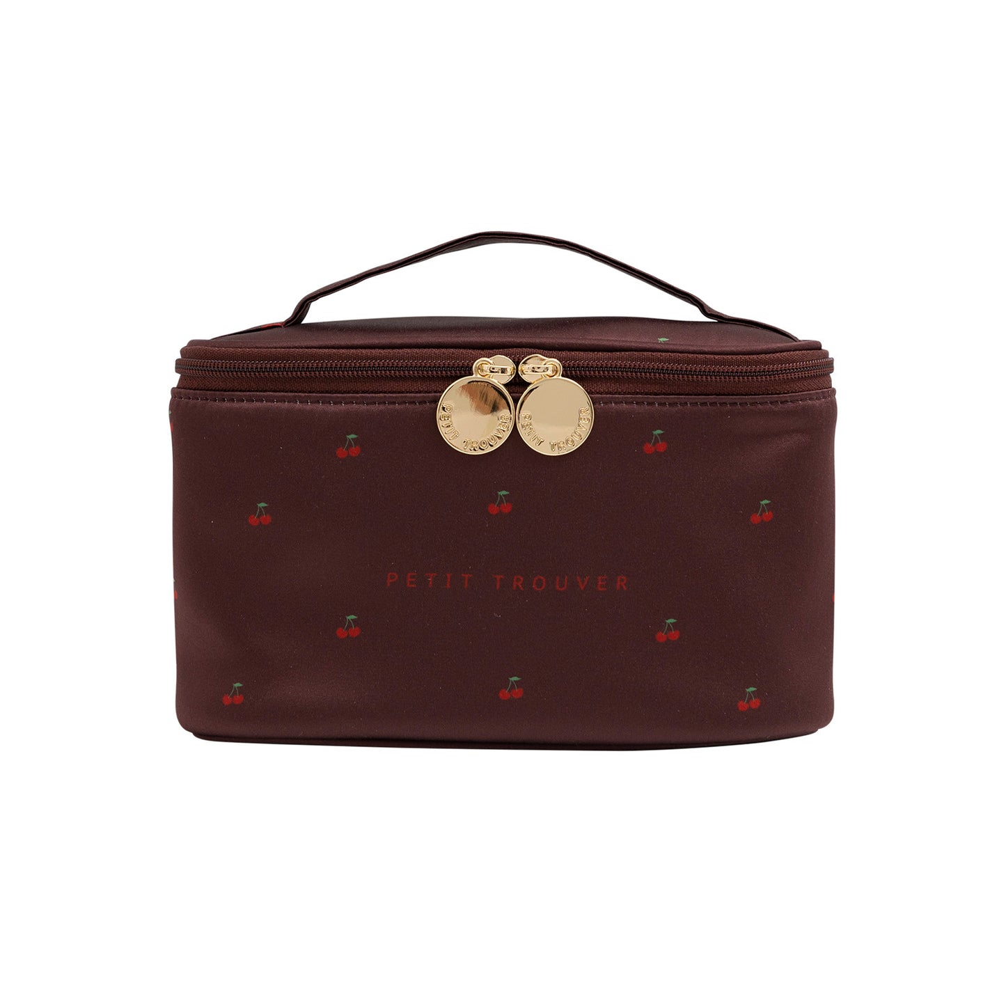 PETIT TROUVER Sweet Lovely Small Chttps://admin.shopify.com/store/abb665-90/productsherry Makeup Organizer - Handheld Bucket Style Cosmetic Storage Pouch