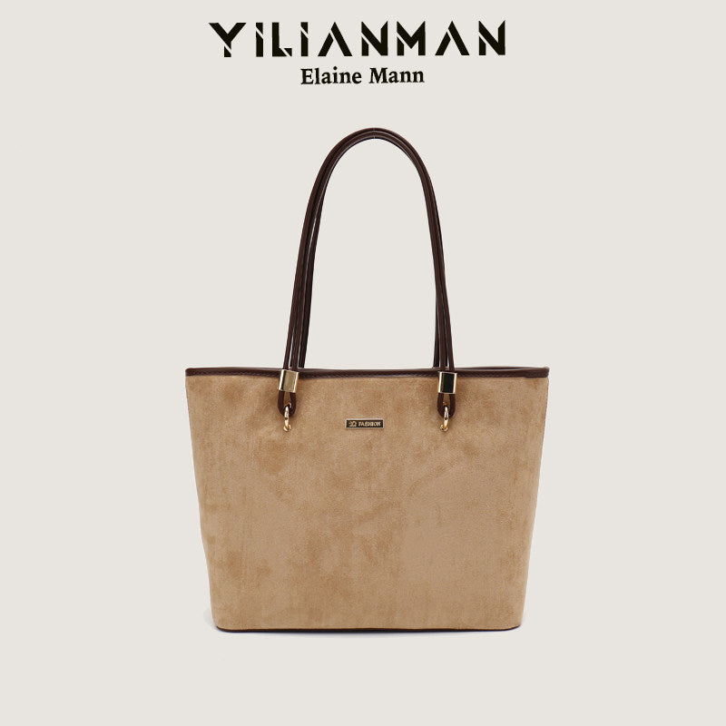 Women's Niche Design Underarm Commute Tote Bag, Large Capacity Daily Handbag, Versatile Shoulder & Top Handle Bag for Work & Commute
