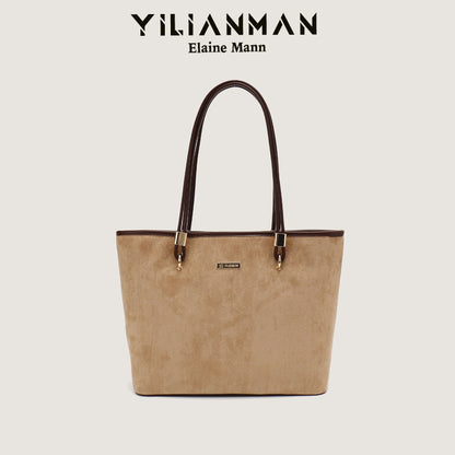 Women's Niche Design Underarm Commute Tote Bag, Large Capacity Daily Handbag, Versatile Shoulder & Top Handle Bag for Work & Commute