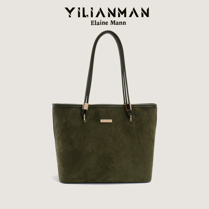 Women's Niche Design Underarm Commute Tote Bag, Large Capacity Daily Handbag, Versatile Shoulder & Top Handle Bag for Work & Commute