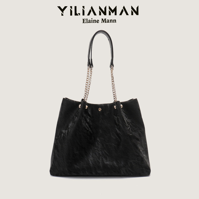 Women's Niche Unique Design Large-Capacity Tote Bag, Spacious Daily Commute Bag, Versatile Top Handle & Single Shoulder Handbag