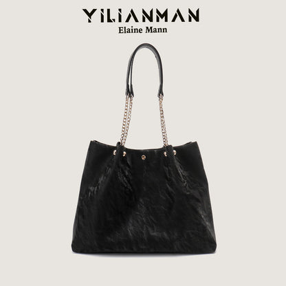 Women's Niche Unique Design Large-Capacity Tote Bag, Spacious Daily Commute Bag, Versatile Top Handle & Single Shoulder Handbag