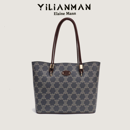 Women's Niche Design Underarm Commute Tote Bag, Large Capacity Daily Handbag, Versatile Shoulder & Top Handle Bag for Work & Commute