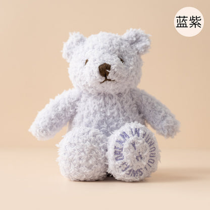 Cute & Adorable Fluffy Solid-color Little Bear Plush Doll | Baby Comfort Toy