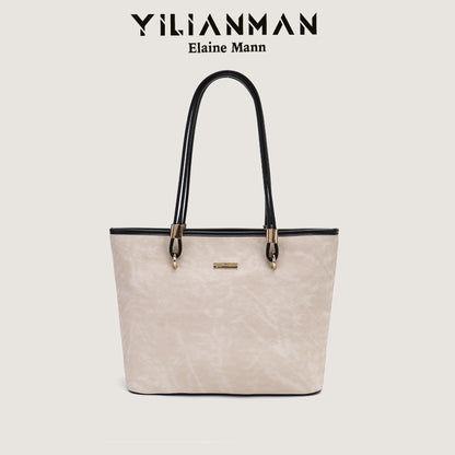 Women's Niche Design Underarm Commute Tote Bag, Large Capacity Daily Handbag, Versatile Shoulder & Top Handle Bag for Work & Commute